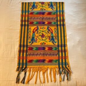 Colorful Bird Pattern Tapestry / Table Runner